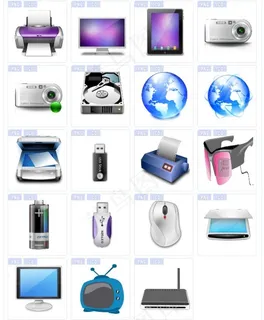 电脑硬件设备桌面图标