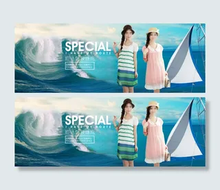 淘宝女装天猫风尚节春夏促销海报设计