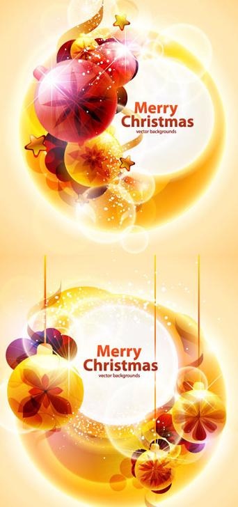 超酷圣诞节幻彩光线背景矢量素材