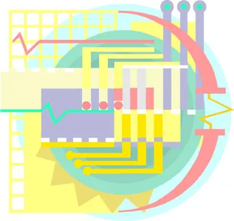 科技电子商业矢量素材模板下载