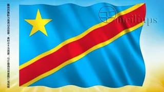 动态前景旗帜飘扬050