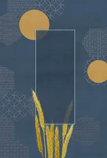 中国风中秋月饼海报背景设计