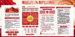 规范信访行为宣传展板设计素材