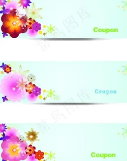 优惠券 花朵图片