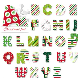圣诞字母图片