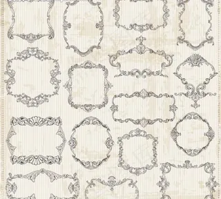 欧式花纹边框相框图片