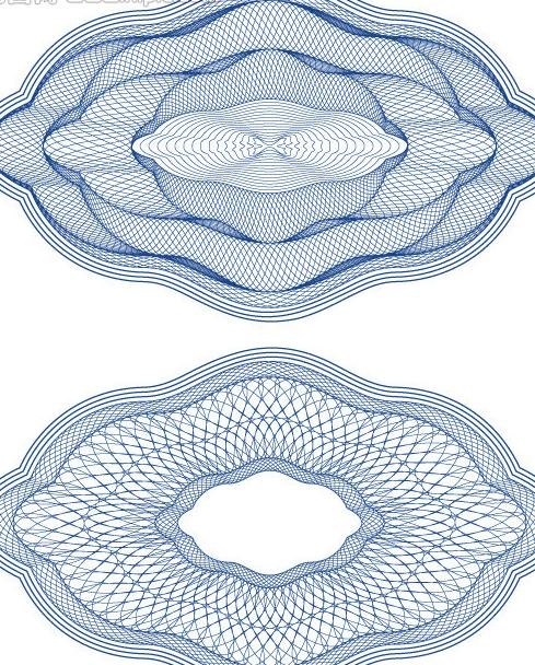 欧式防伪花纹矢量素材图片eps,ai矢量模版下载