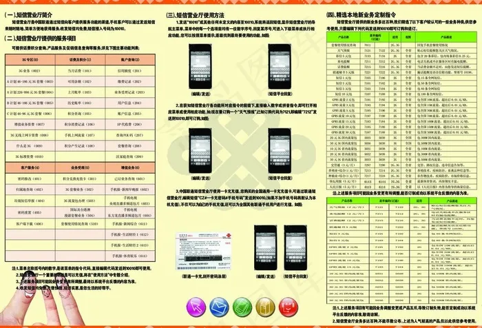 联通三折页图片psd模版下载