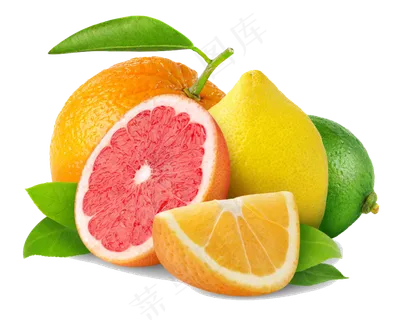 实物新鲜柚子PNG海报素材