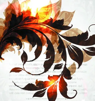 欧式炫彩花纹图片