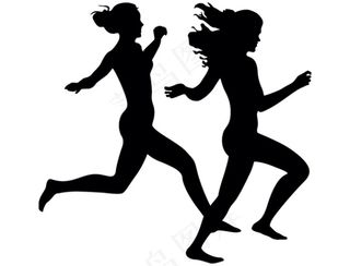 跑步女孩