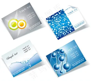 蓝色科技名片