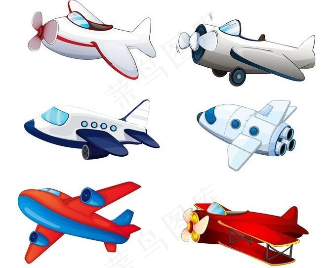 卡通飞机图片