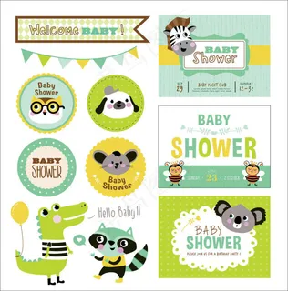 卡通动物漫画邀请函