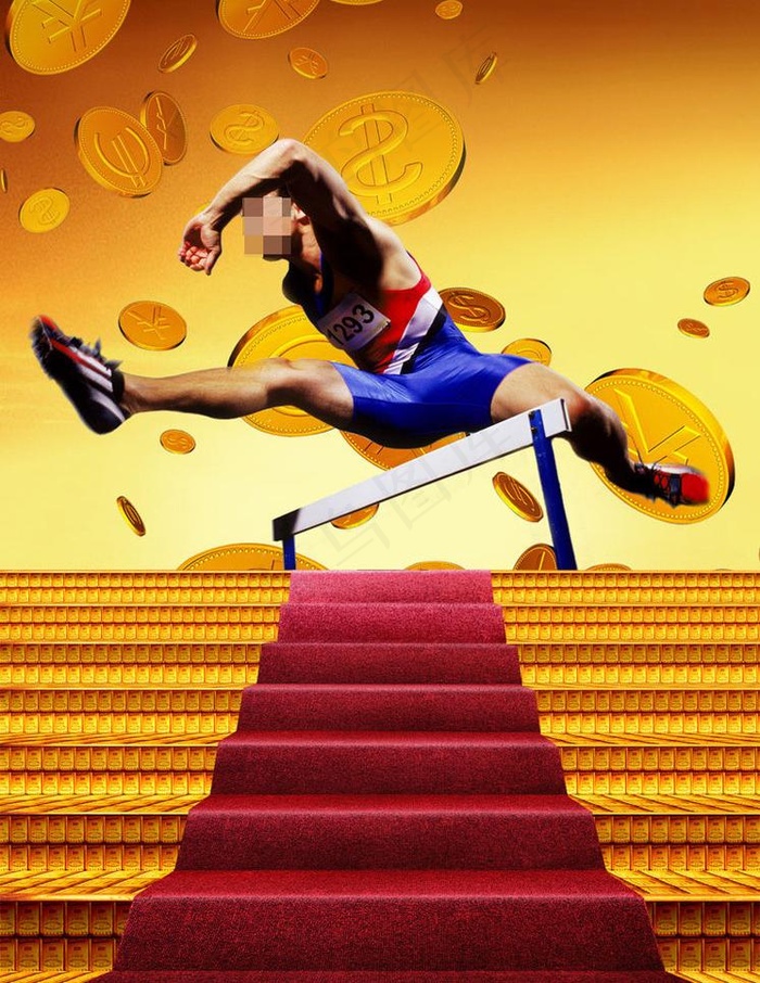 金融跨栏图片