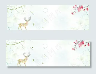 夏季小清新电商海报背景素材