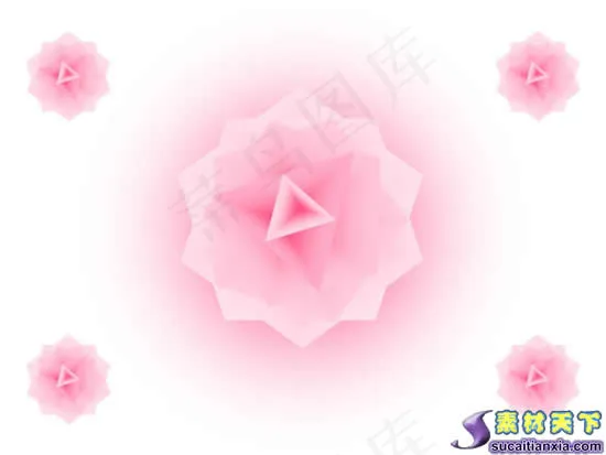 梦幻玫瑰背景PPT模板
