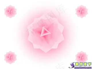 梦幻玫瑰背景PPT模板