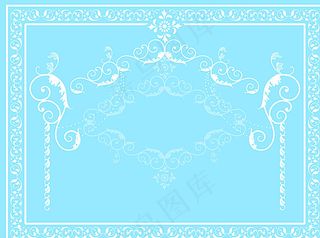 蓝色喷绘背景图片