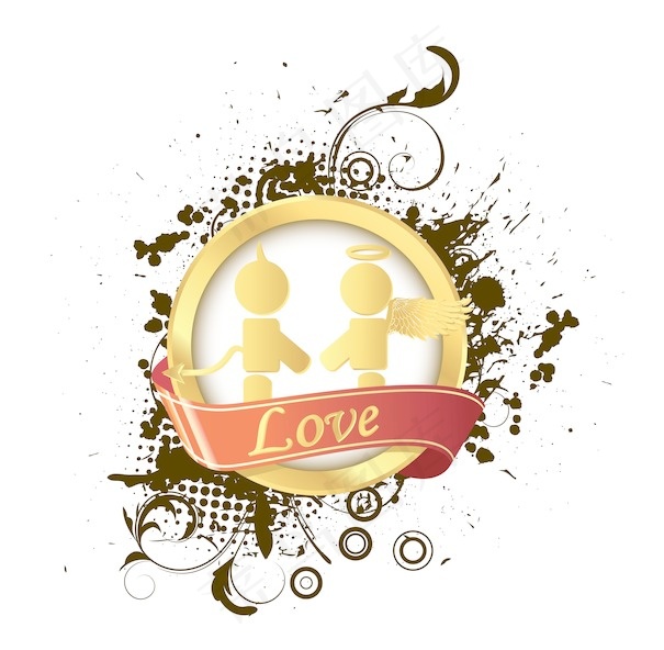 矢量爱情的标签