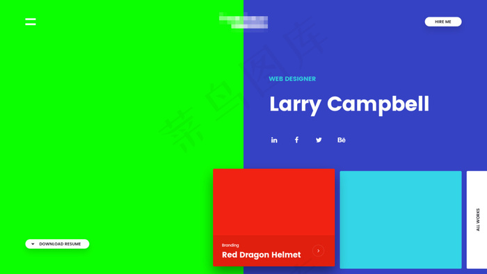 企业电子科技网站模板首屏之产品推荐