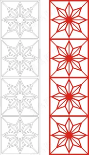 矢量镂空花纹边框底纹中式