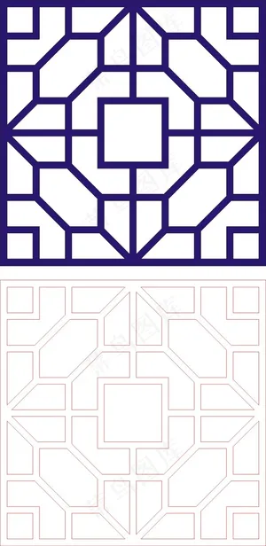 矢量镂空花纹边框底纹中式 矢量镂空花纹边框底纹中式