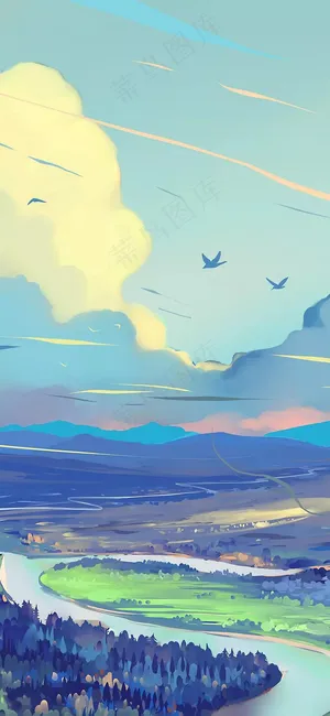 风景插画