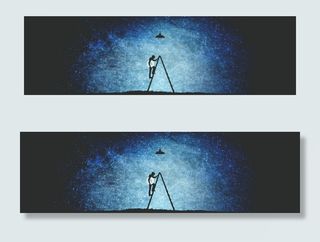 蓝色现代科技banner背景设计