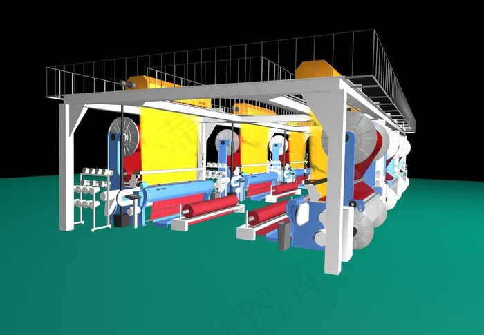 箭杆织机提花平台图片