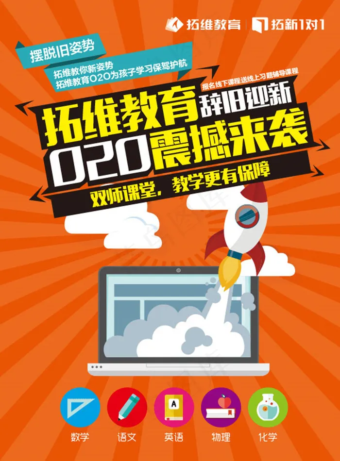 拓维教育宣传海报设计eeps,ai矢量模版下载