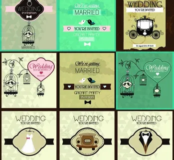 婚礼邀请卡图片