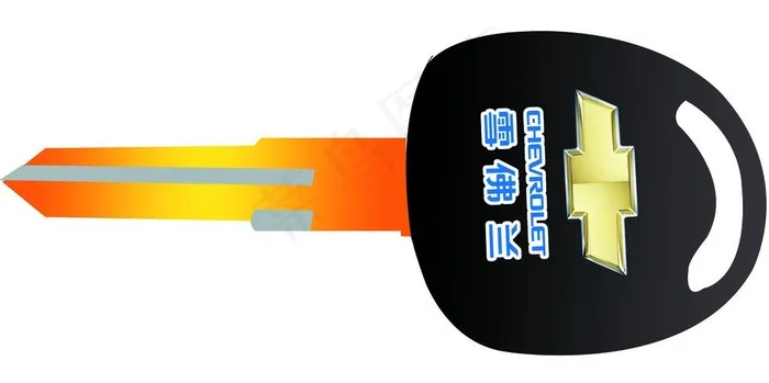 雪佛兰钥匙设计效果psd模版下载