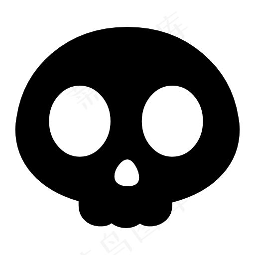 卡通骷髅头骨png免扣素材