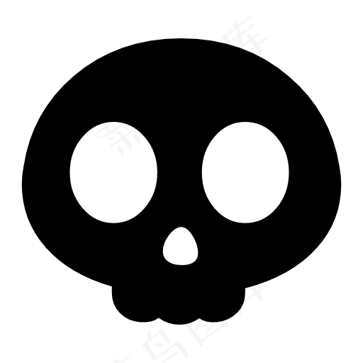 卡通骷髅头骨png免扣素材