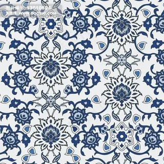 欧式花纹欧式瓷砖图案素材几何图案青...