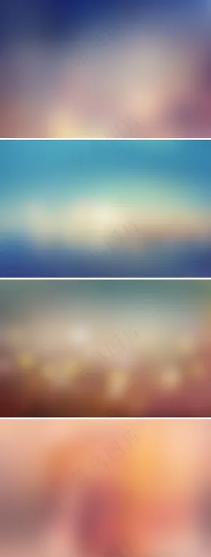 4张模糊背景图片