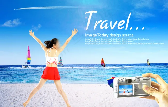 快乐旅游生活(4000X2600(DPI:300))psd模版下载