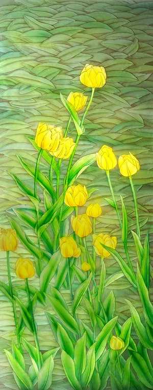 花卉花朵移门图片