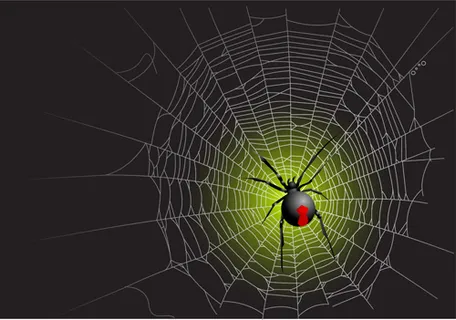 矢量图形的蜘蛛网设计背景05