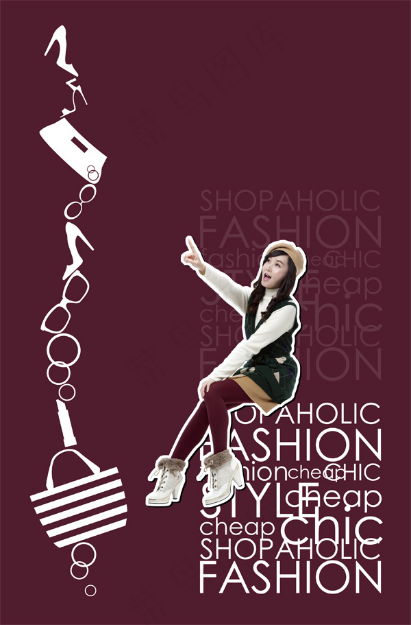 指点服饰时尚美女PSD分层素