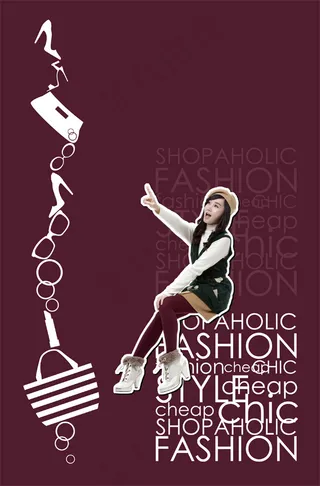 指点服饰时尚美女PSD分层素