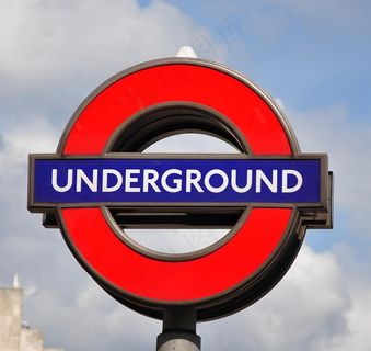 伦敦地铁指示牌图片