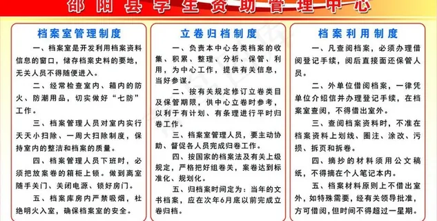 档案室管理制度图片