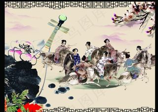 骏马奔腾图图片