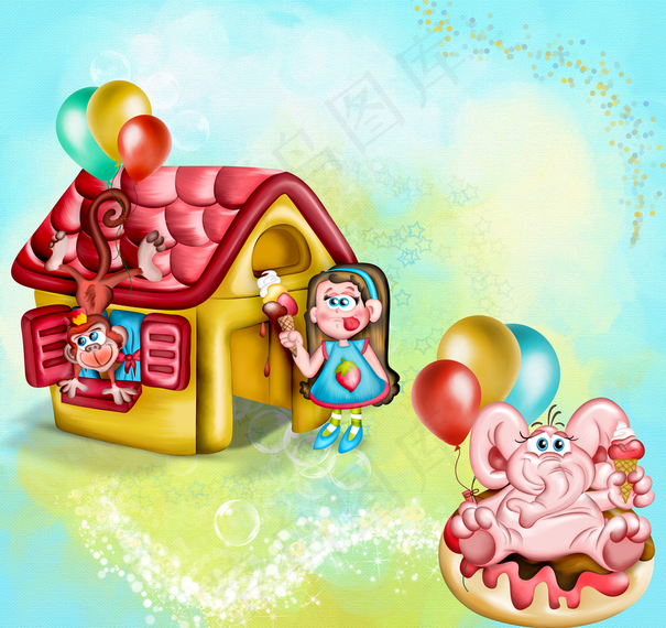 卡通儿童相框图片