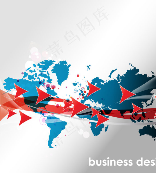 动感箭头背景矢量素材-4