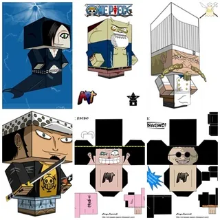 海贼王-人物大全纸模(百位)