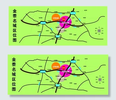 金黍名城区位图