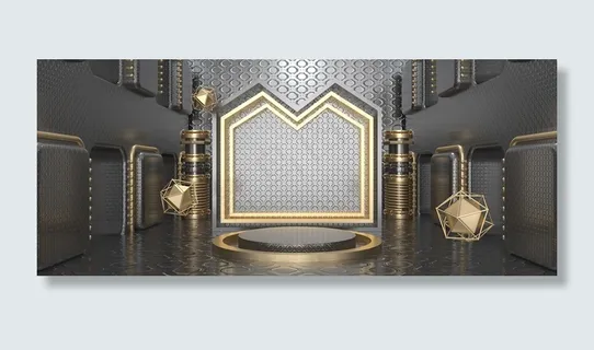 C4D黑金工厂机械风男人节父亲C4D黑金工厂机械风男人节父亲